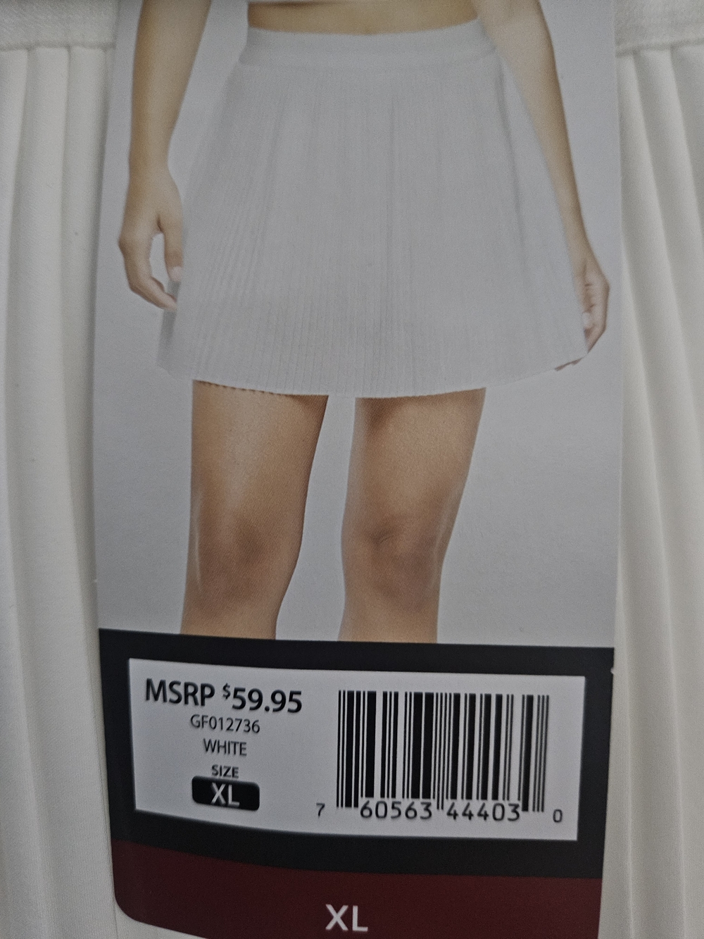 NWT XL GAP White Pleated Skort - Women's - Picture 2 of 5